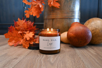 Rake, Pile, Leap! | 12 oz Classic Statement Candle