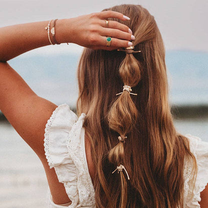 "Forever Friends" Neutral Sun Friendship Hair Tie Bracelets