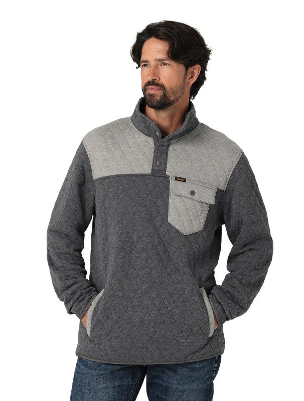 Wrangler® Quilted 1/4 Snap Pullover