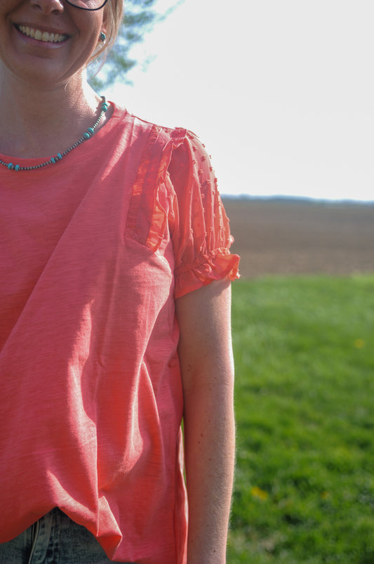 Coral Bubble Sleeve